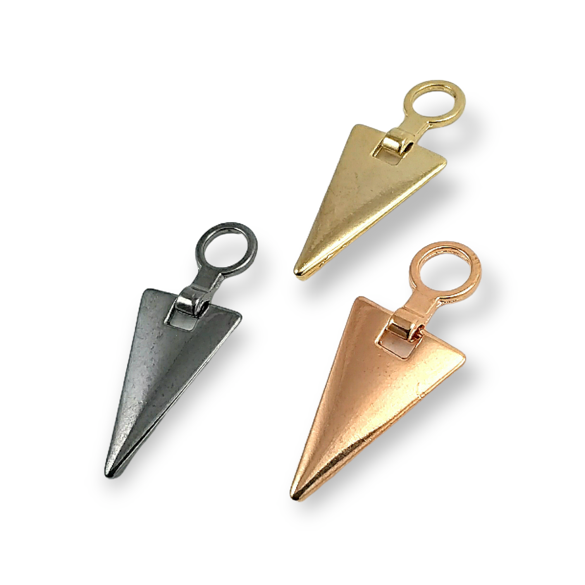 Zipper Pulls 40 mm Stylish Triangle Design B 183 Zipper Pulls 40 mm Stylish Triangle Design B 183