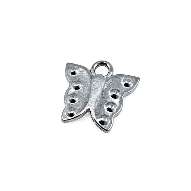 Zipper Puller 17 mm x 17 mm Butterfly Shaped E 1230