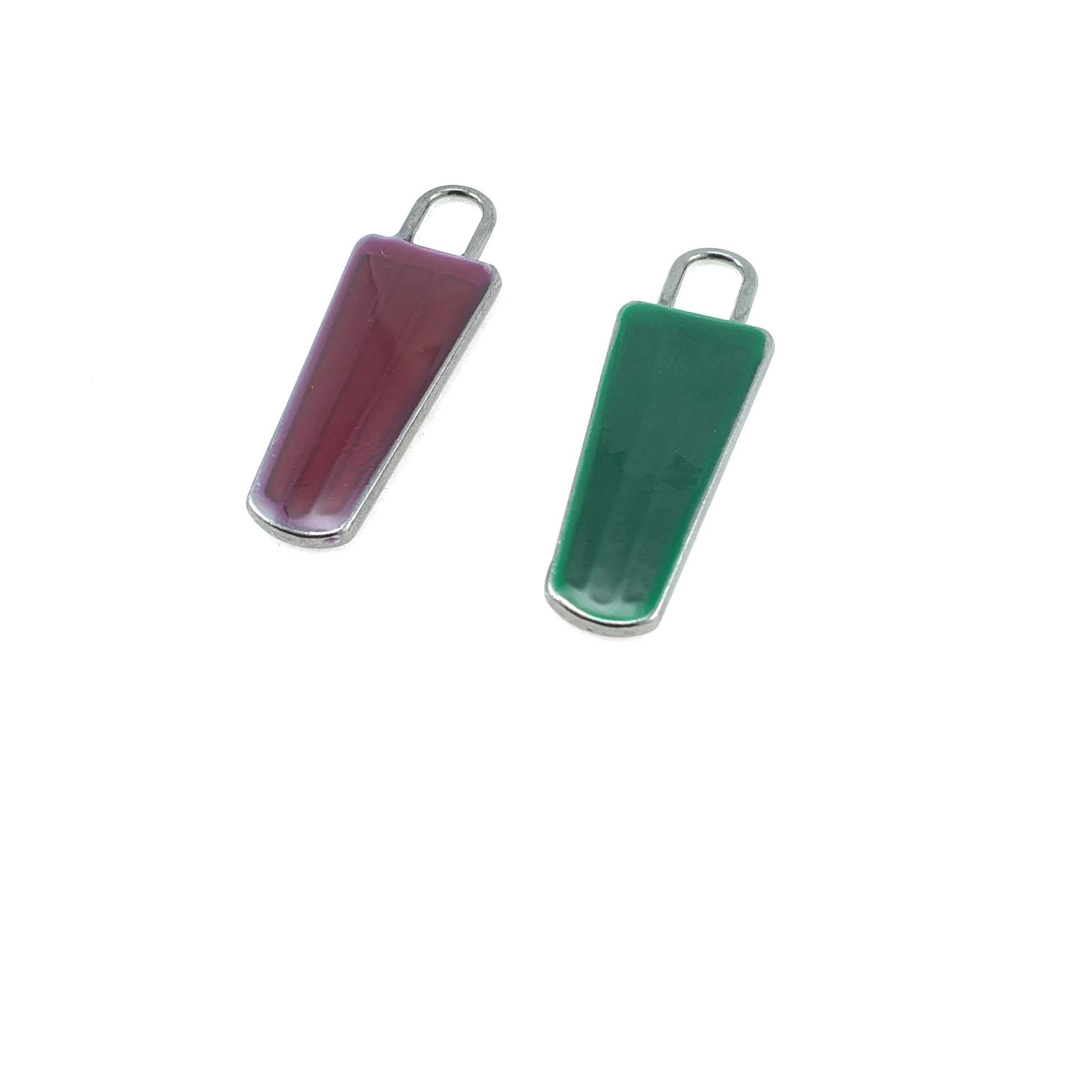 Zipper Pullers 4 cm 3 Colors Epoxy Coat and Jacket Pullers E 1790