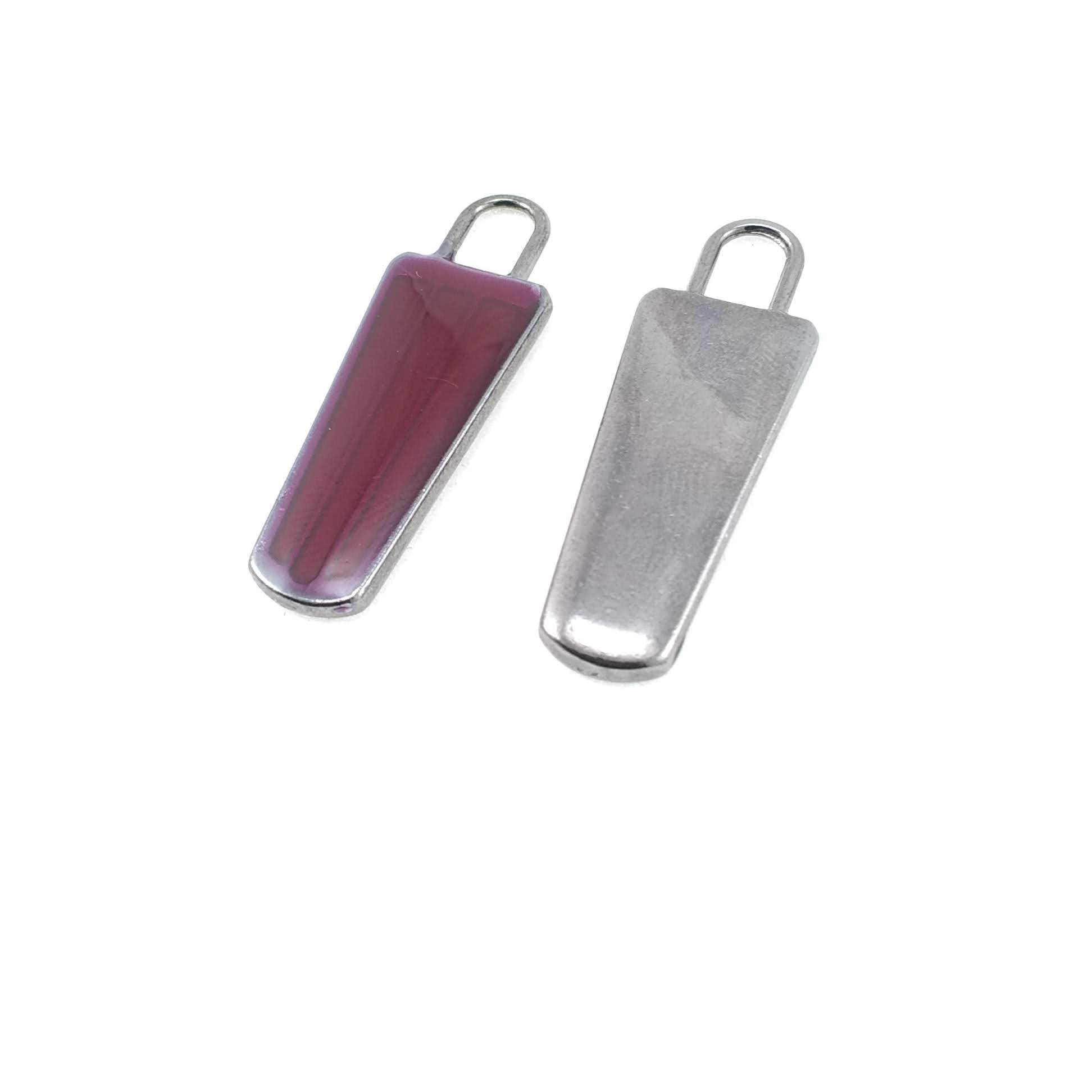 Zipper Pullers 4 cm 3 Colors Epoxy Coat and Jacket Pullers E 1790