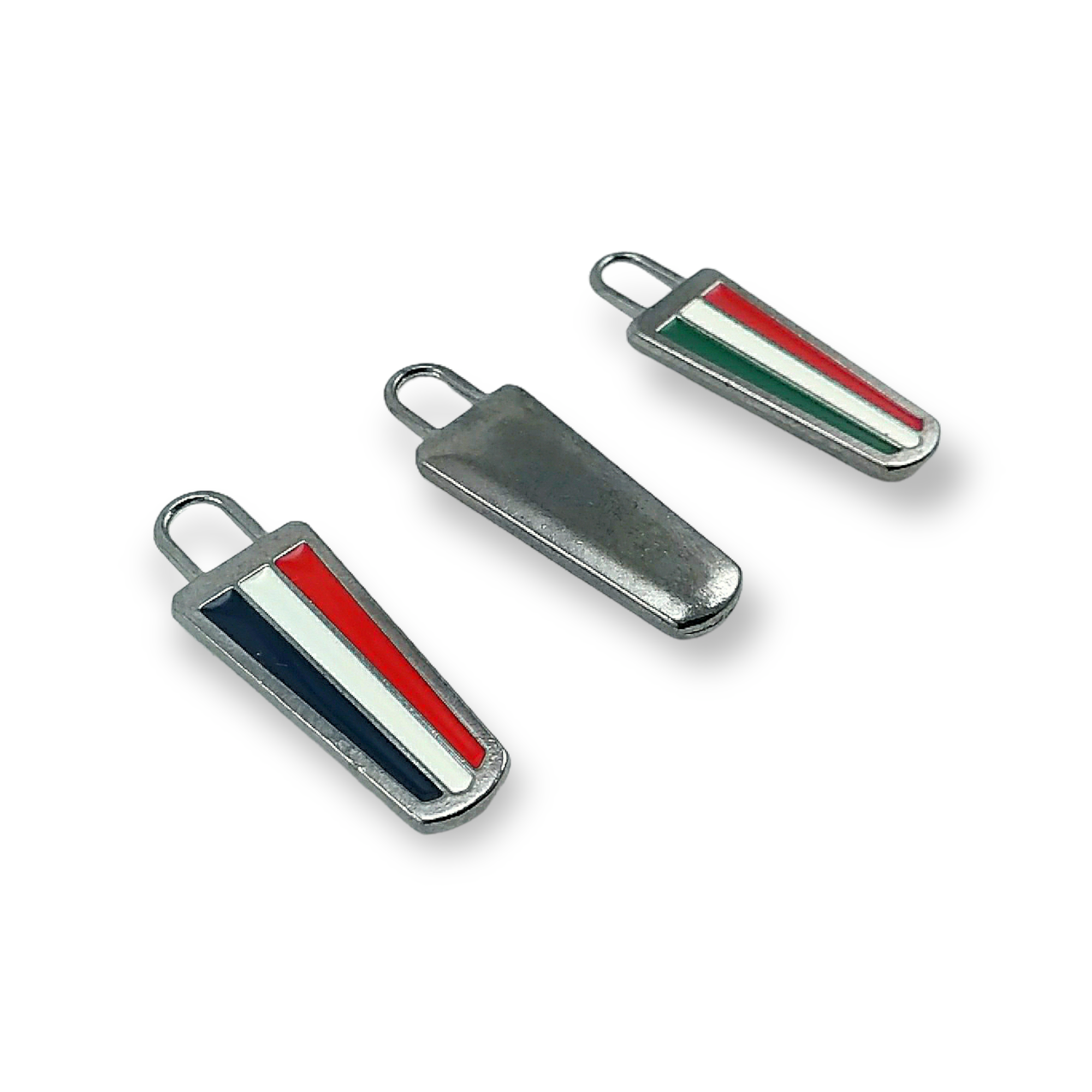 Zipper Pullers 4 cm 3 Colors Epoxy Coat and Jacket Pullers E 1790