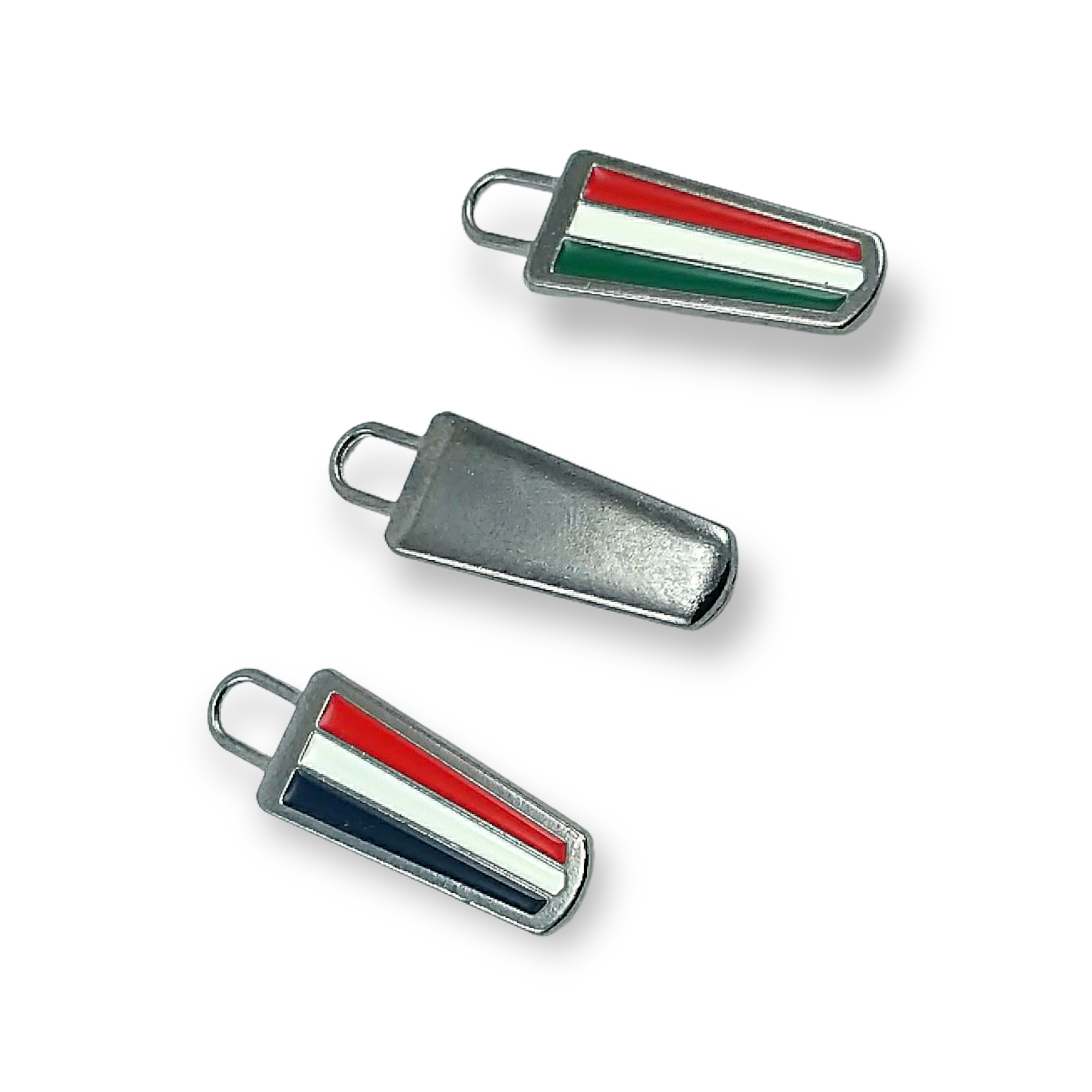Zipper Pullers 4 cm 3 Colors Epoxy Coat and Jacket Pullers E 1790