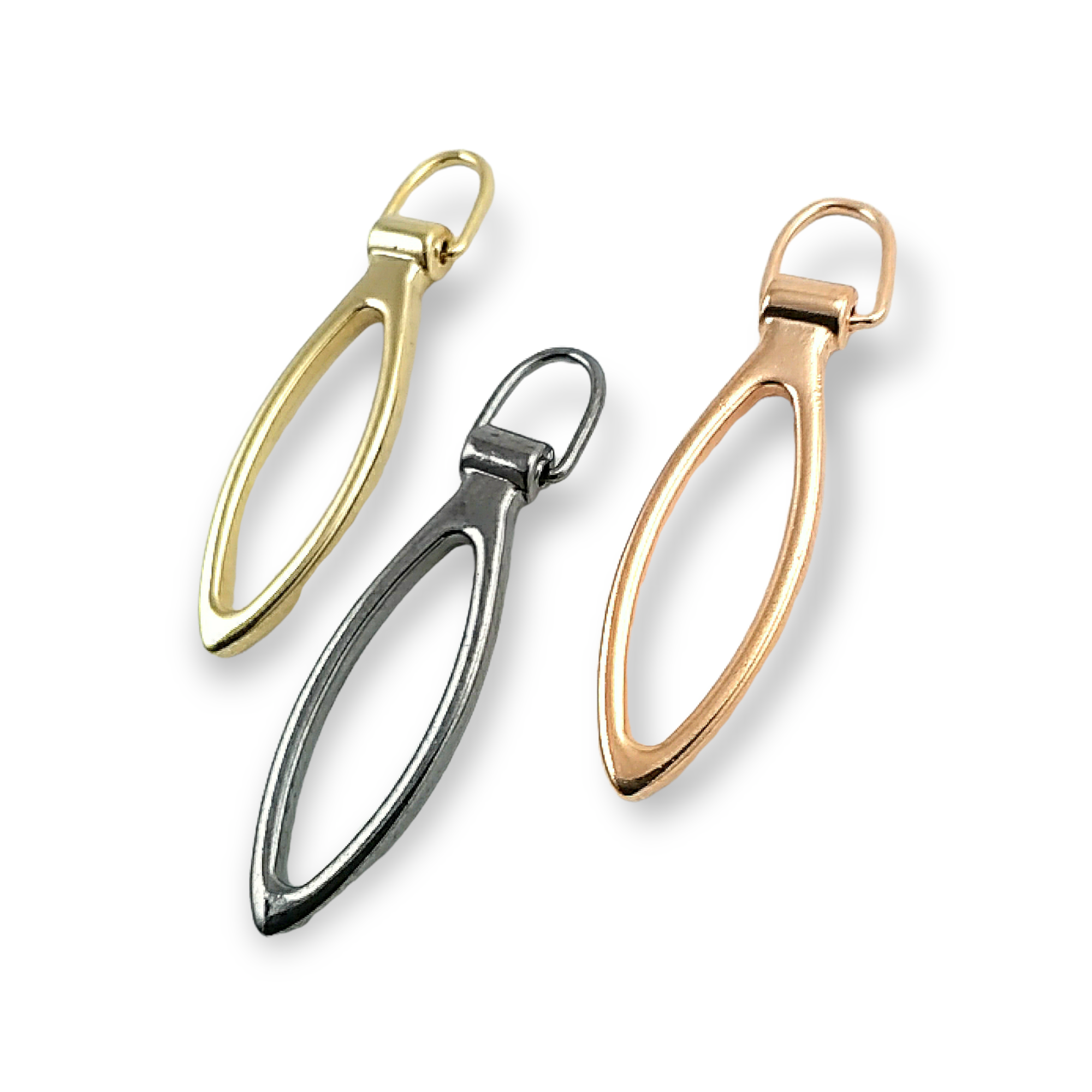 Zipper Pullers 4 cm for Bags and Outerwear Zipper Pulls E 1855 Zipper Pullers 4 cm for Bags and Outerwear Zipper Pulls E 1855