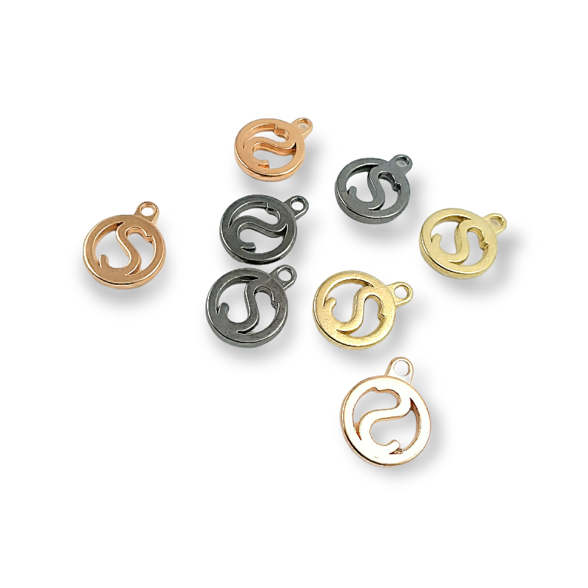 Zipper Pullers 21 mm S Logo E 381 Zipper Pullers 21 mm S Logo E 381