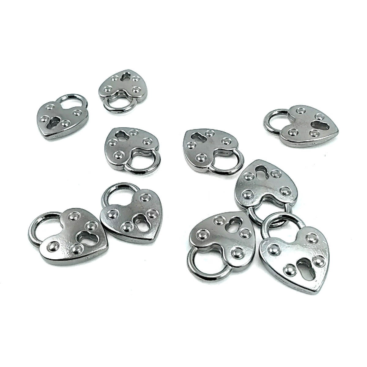 Zipper Pullers Heart Shape Sweaters Kids Clothing Tracksuit 19 mm x 14 mm  E 475
