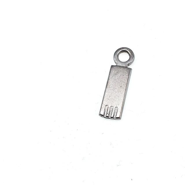 21 mm x 6 mm Sade Fermuar Elciği