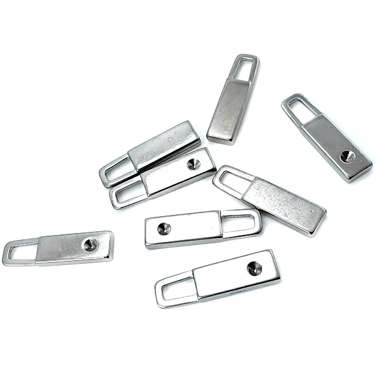 29 mm Enamel / Colored Zipper Pull front and detail view