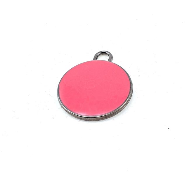 28 mm Enamel / Colored Zipper Pull front and detail view