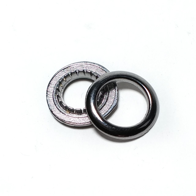 Oval Eyelet zinc alloy metal production diameter 15 mm Oval Eyelet zinc alloy metal production diameter 15 mm