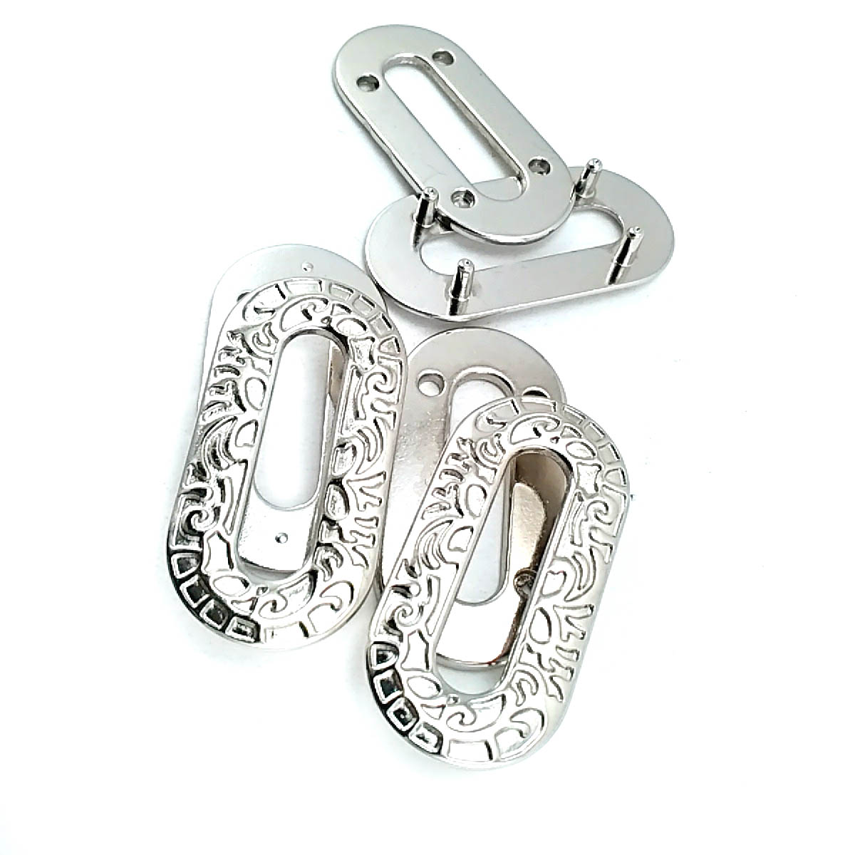 Eyelet Zinc Alloy Metal Decorative Patterned 28 x 40 mm E 664