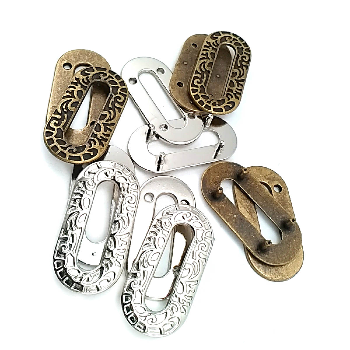 Eyelet Zinc Alloy Metal Decorative Patterned 28 x 40 mm E 664