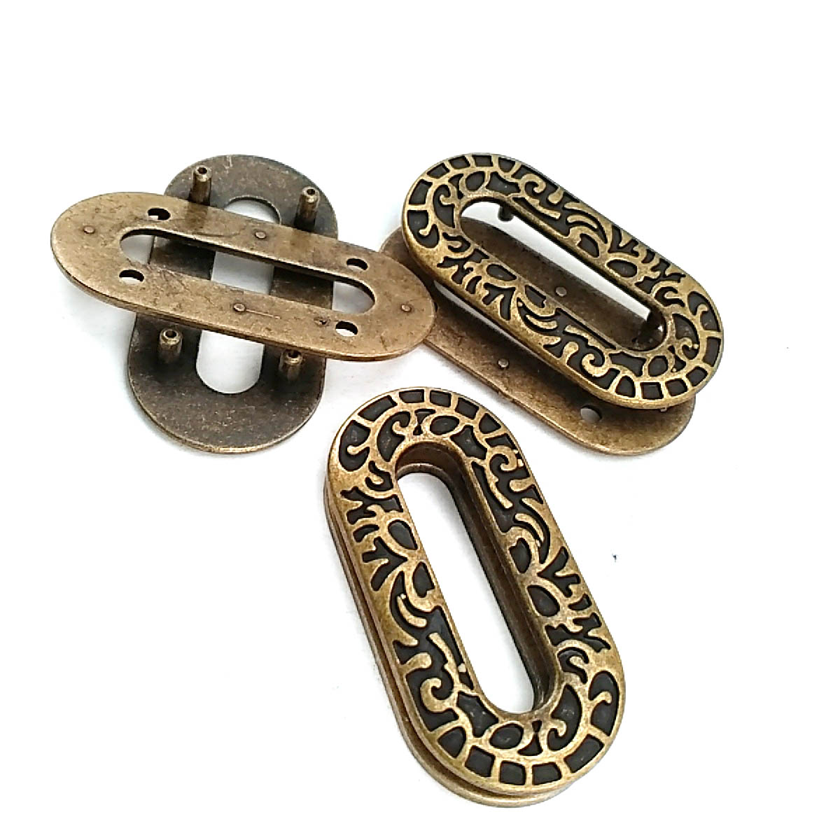 Eyelet Zinc Alloy Metal Decorative Patterned 28 x 40 mm E 664