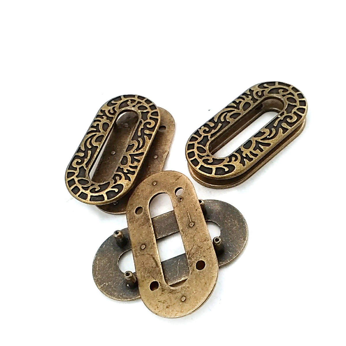 Eyelet Zinc Alloy Metal Decorative Patterned 28 x 40 mm E 664