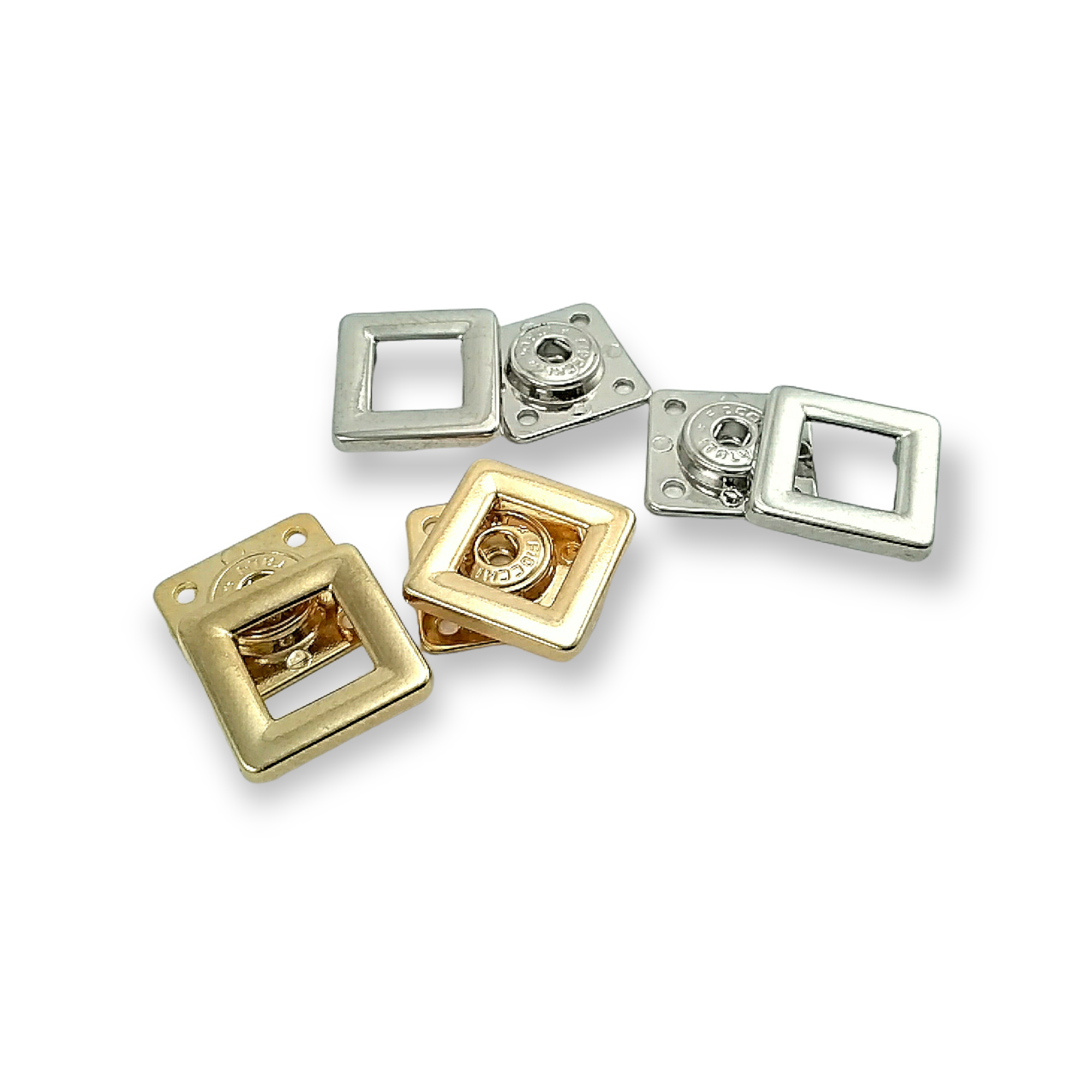 Kare Mont ve Kaban Çıtçıt Düğme 25 x 25 mm E 1282 Kare Mont ve Kaban Çıtçıt Düğme 25 x 25 mm E 1282