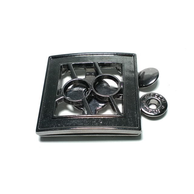 Snap Fasteners Patterned and Stylish Metal Snap Button 42 x 42 mm E 1310