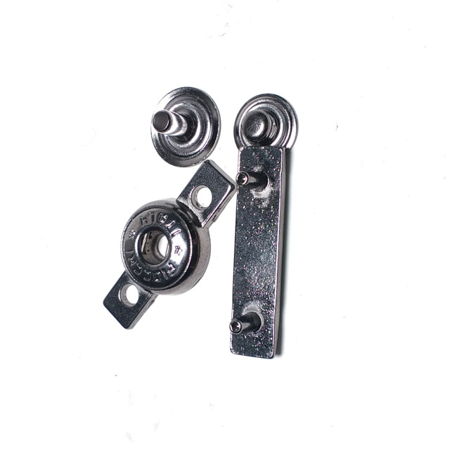 Rod shape double track snap button 30 x 7 mm
