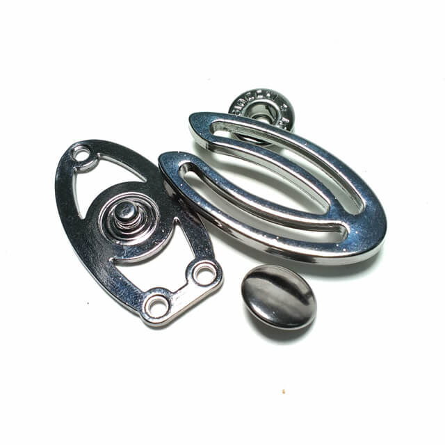 Coat and Jacket Metal Snap Button 40 x 22 mm E 1839