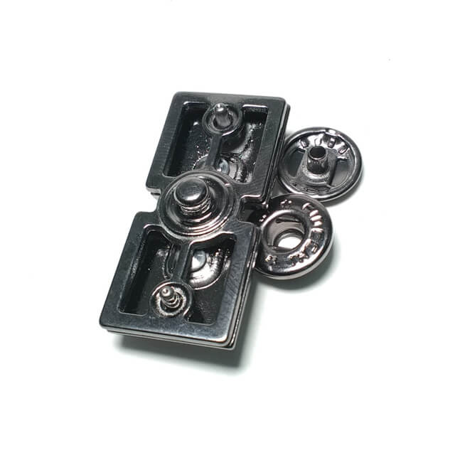 37 x 17 mm dikdörtgen zamak metal çıtçıt düğme