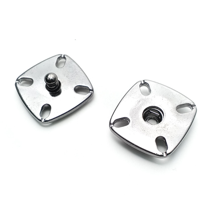 Sewing zinc alloy square studs button 17 mm kare 1919