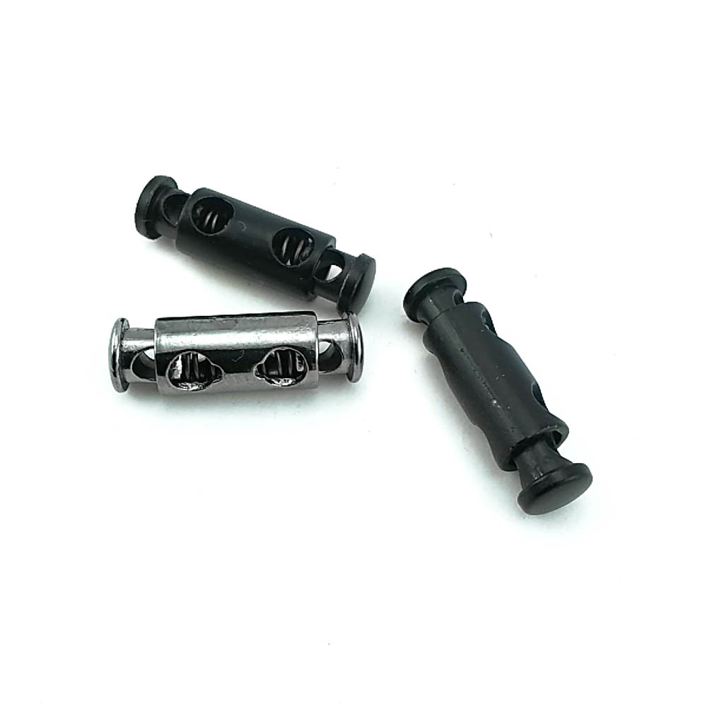 Çift Delikli Stoper Uzunluk 24 mm  Kordon Girişi 4 mm E 1365