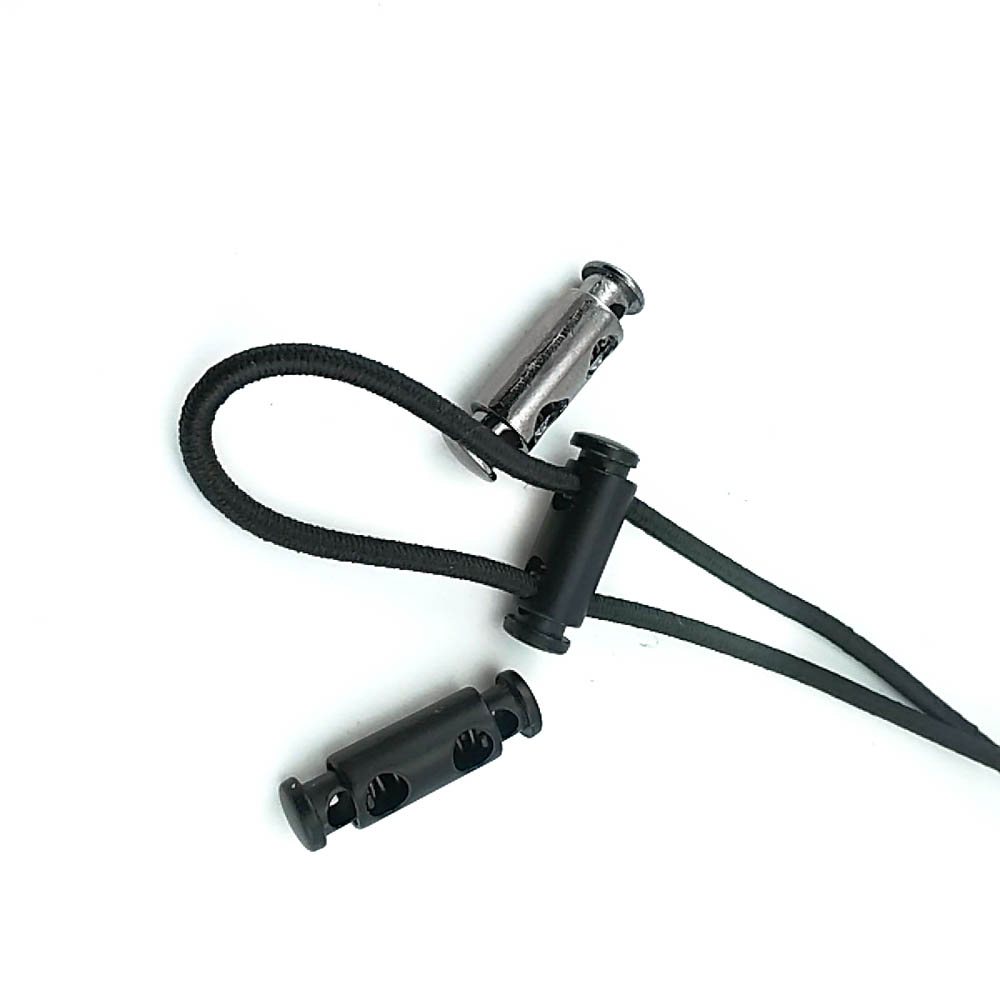Çift Delikli Stoper Uzunluk 24 mm  Kordon Girişi 4 mm E 1365