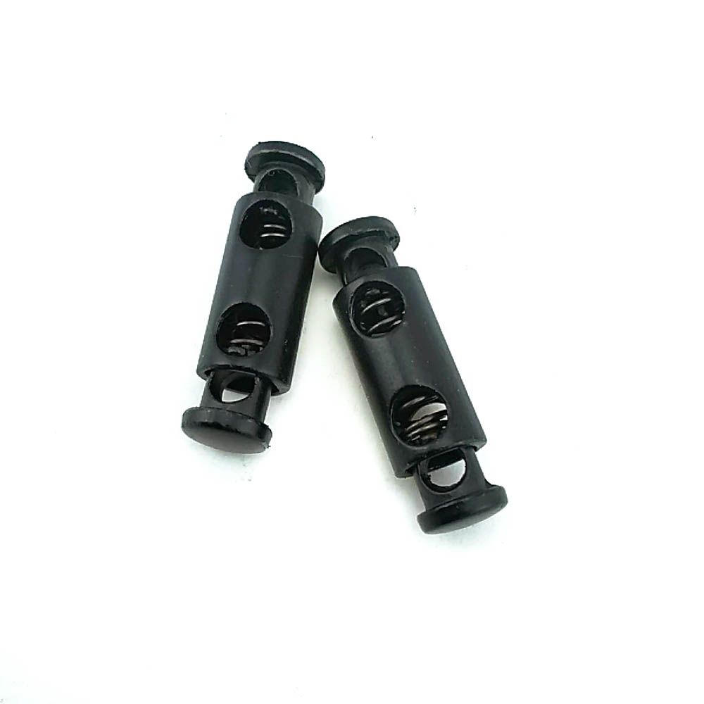 Çift Delikli Stoper Uzunluk 24 mm  Kordon Girişi 4 mm E 1365