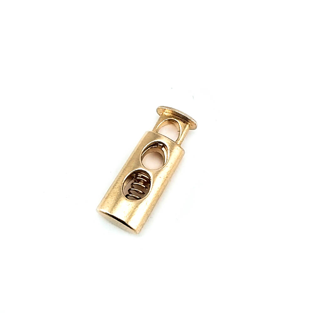 Bağcık Girişli Çift Delikli Stoper 6 mm Metal Kordon Kilidi E 214