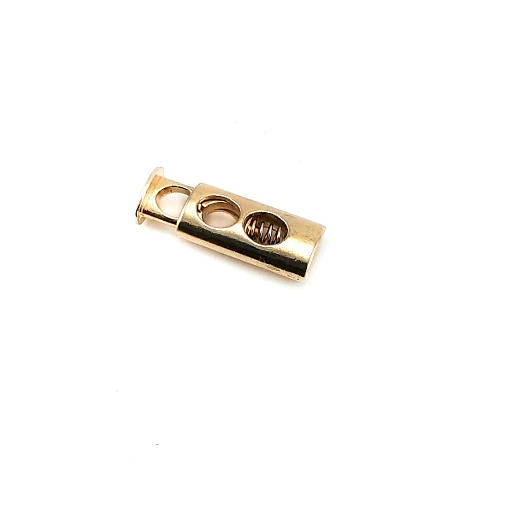 Bağcık Girişli Çift Delikli Stoper 6 mm Metal Kordon Kilidi E 214