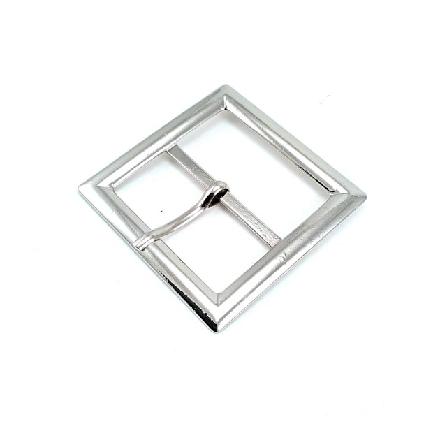 Square Buckle 4 cm Center Bar Belt Buckle E 124 Square Buckle 4 cm Center Bar Belt Buckle E 124