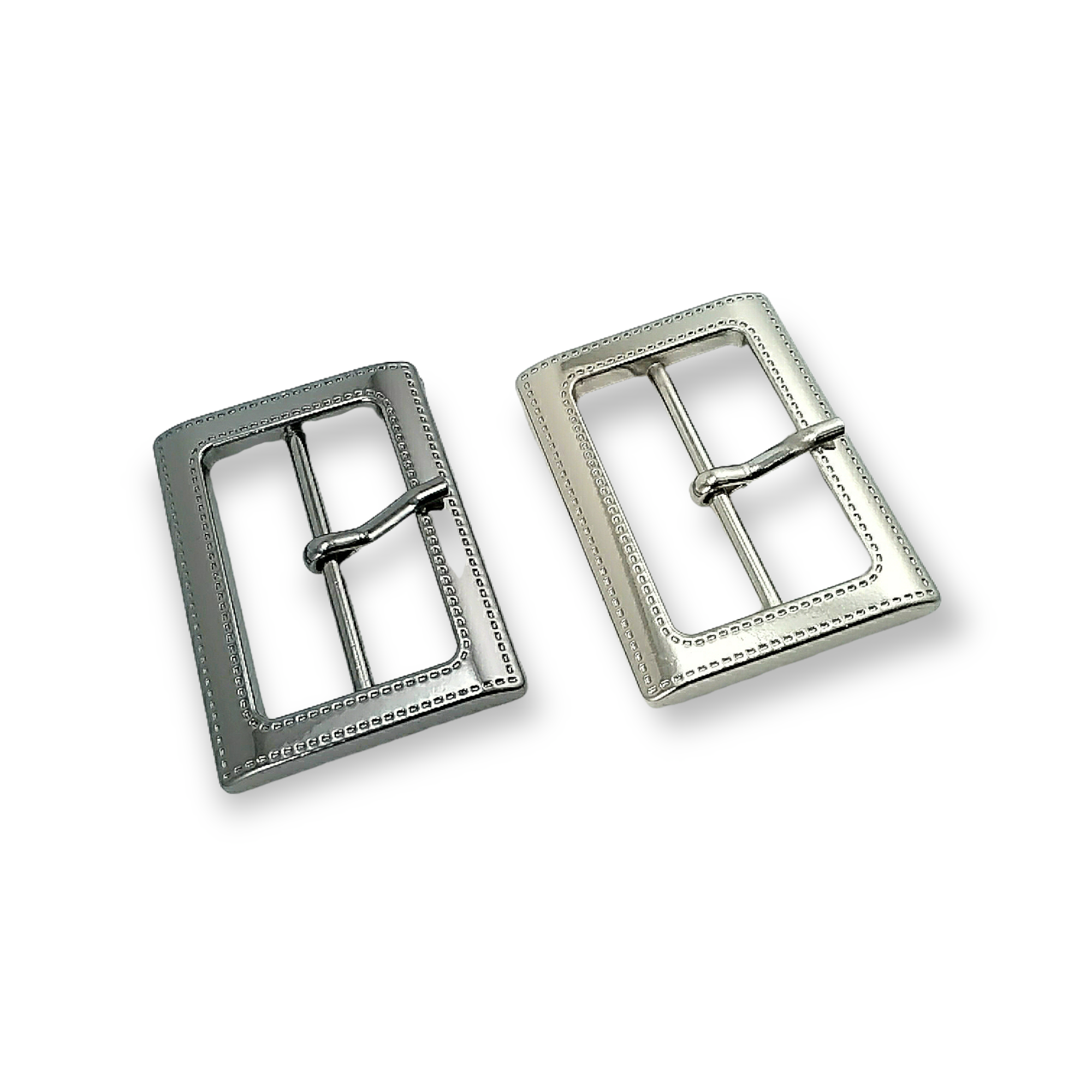 Dikdörtgen Toka 4 cm Tekstil Aksesuarı Kenar desenli Kemer Tokası E 1605