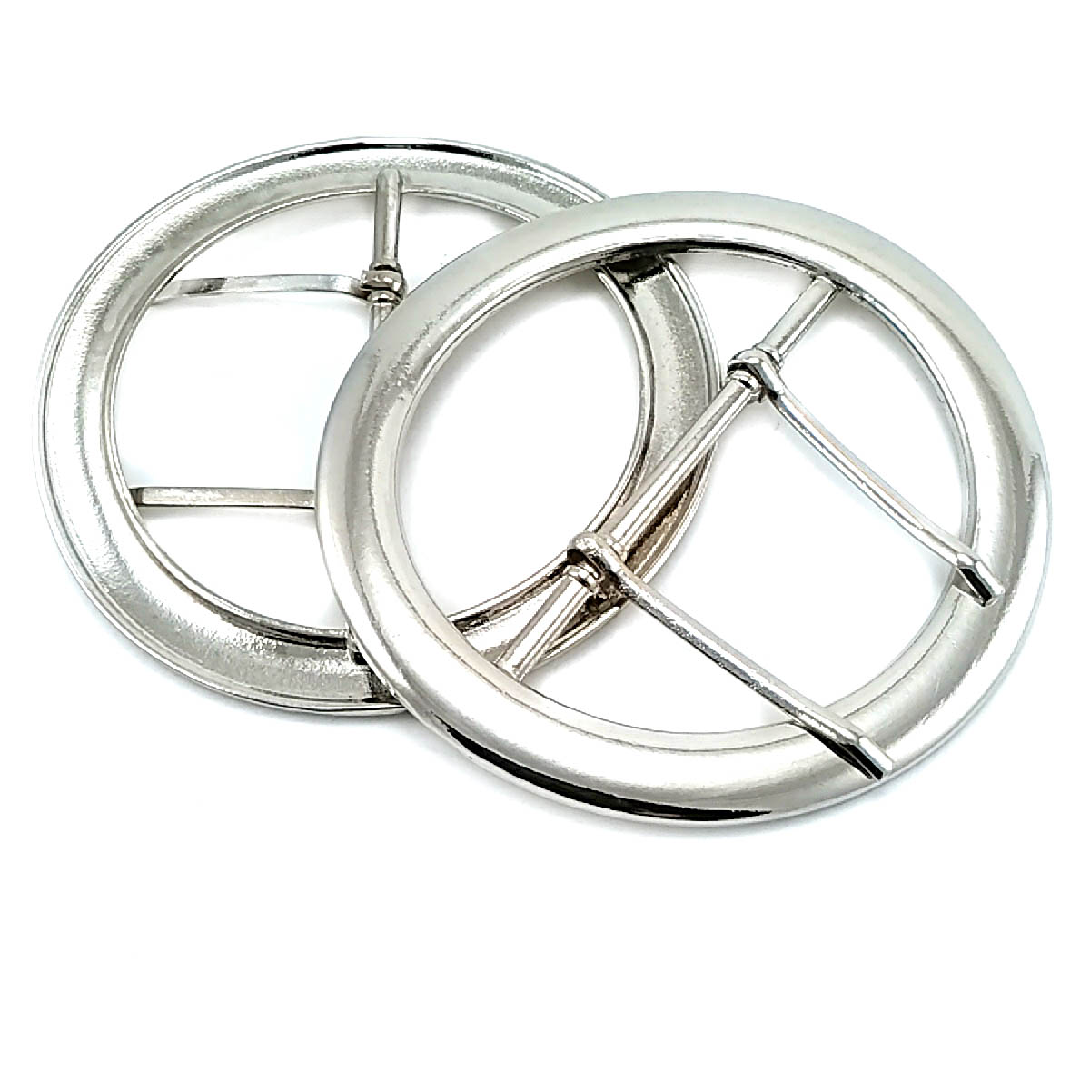 72 mm Metal, Double Tongue Ring Buckle 72 mm Metal, Double Tongue Ring Buckle