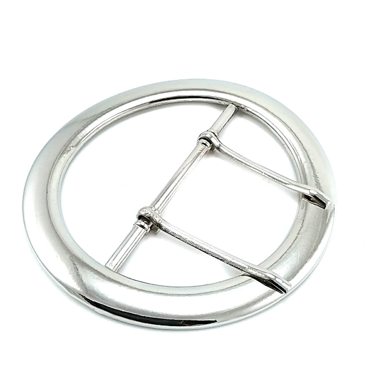 72 mm Metal, Double Tongue Ring Buckle