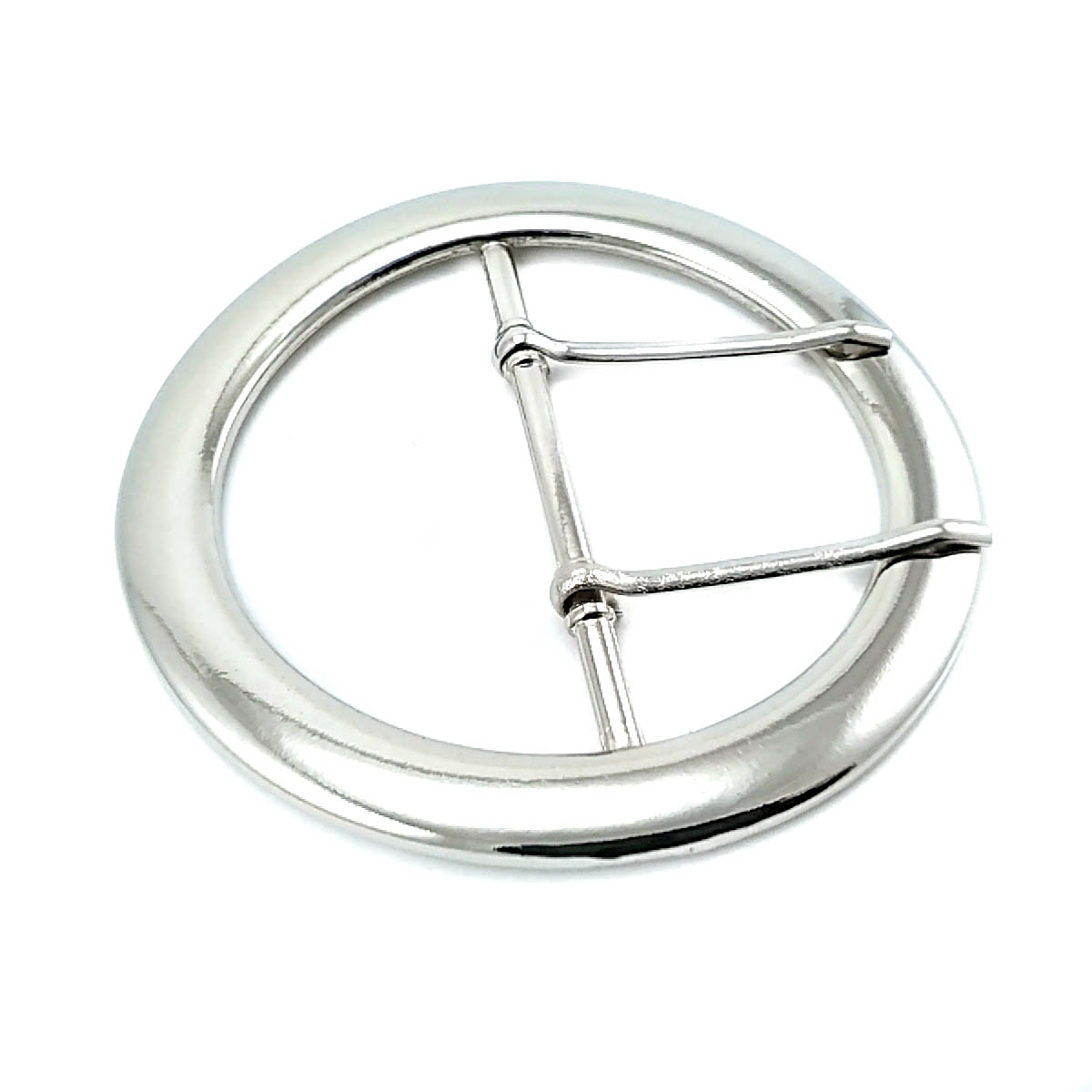 72 mm Metal, Double Tongue Ring Buckle