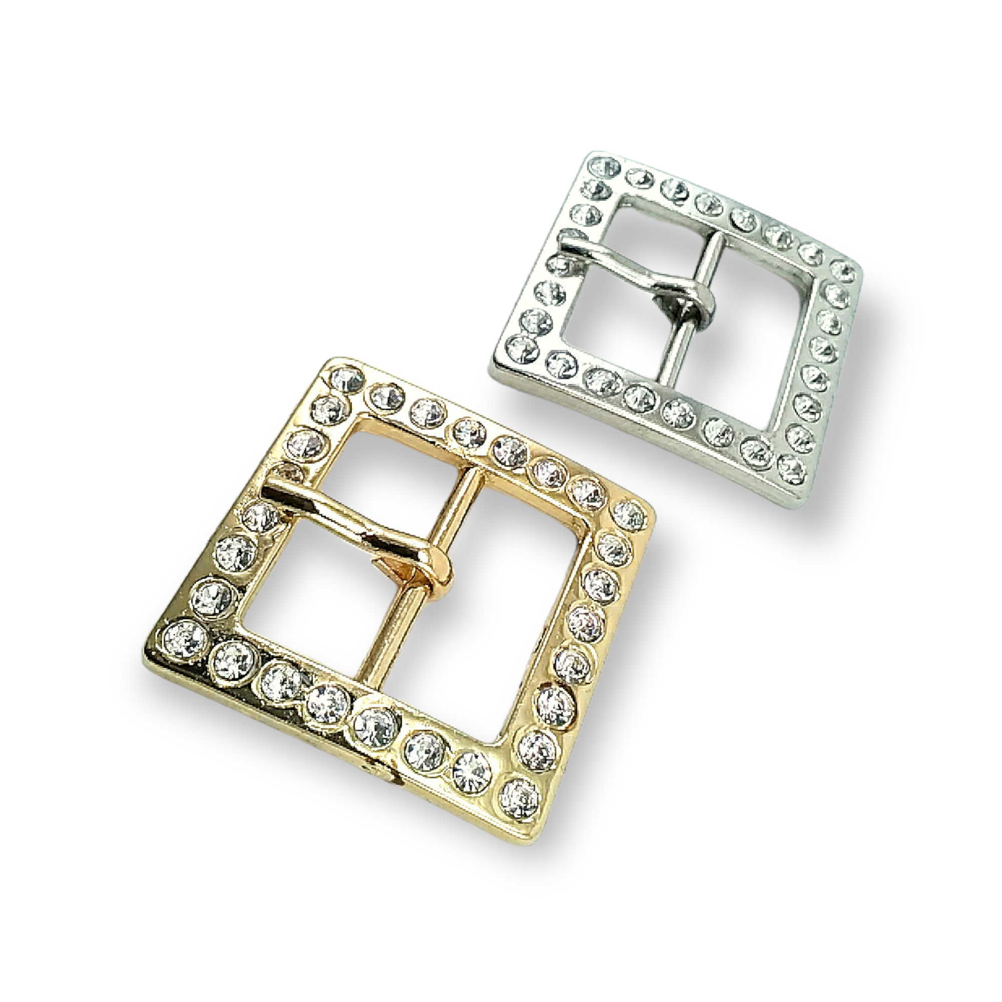 Rhinestone Belt Buckle 25mm Center Bar Belt Buckle E 04