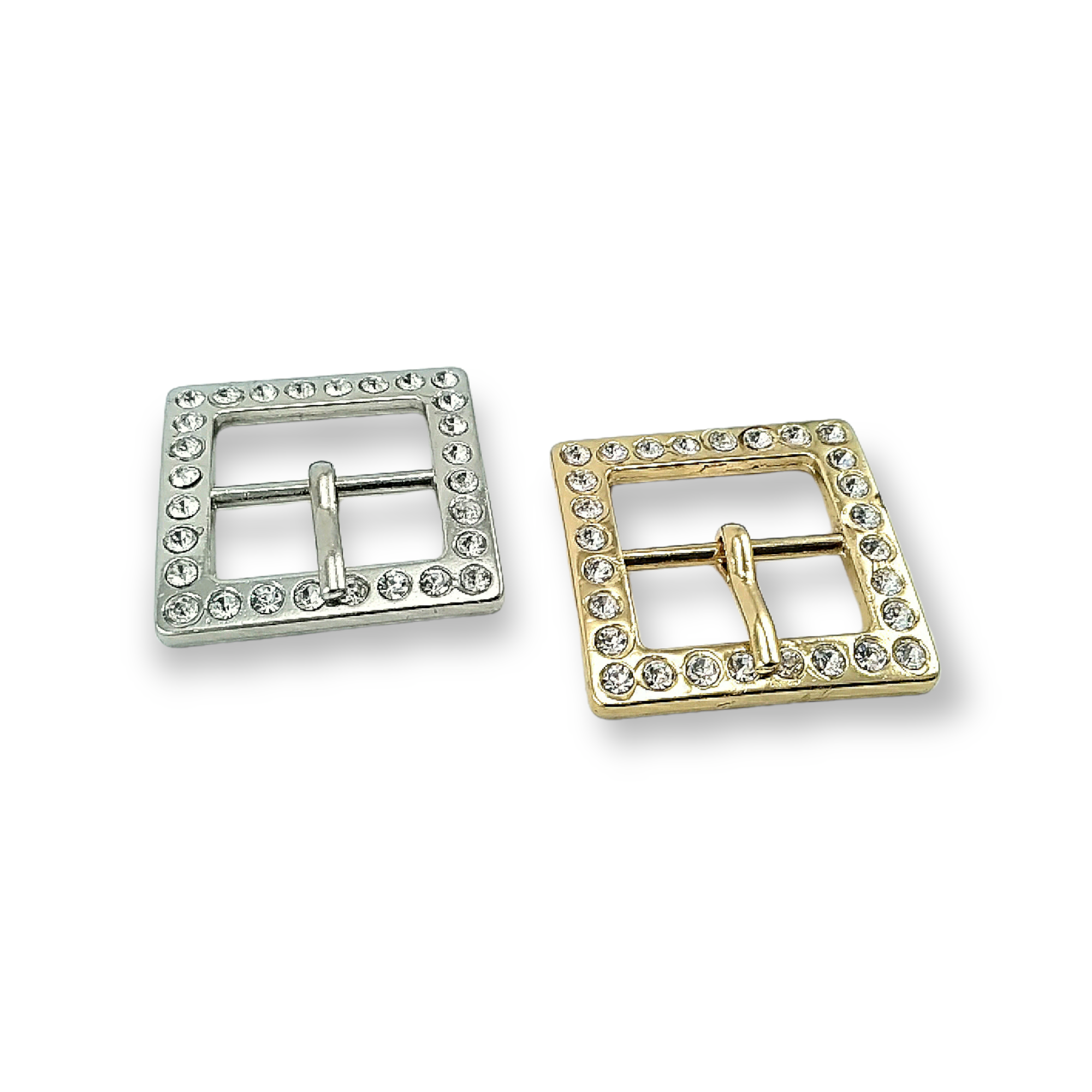 Rhinestone Belt Buckle 25mm Center Bar Belt Buckle E 04