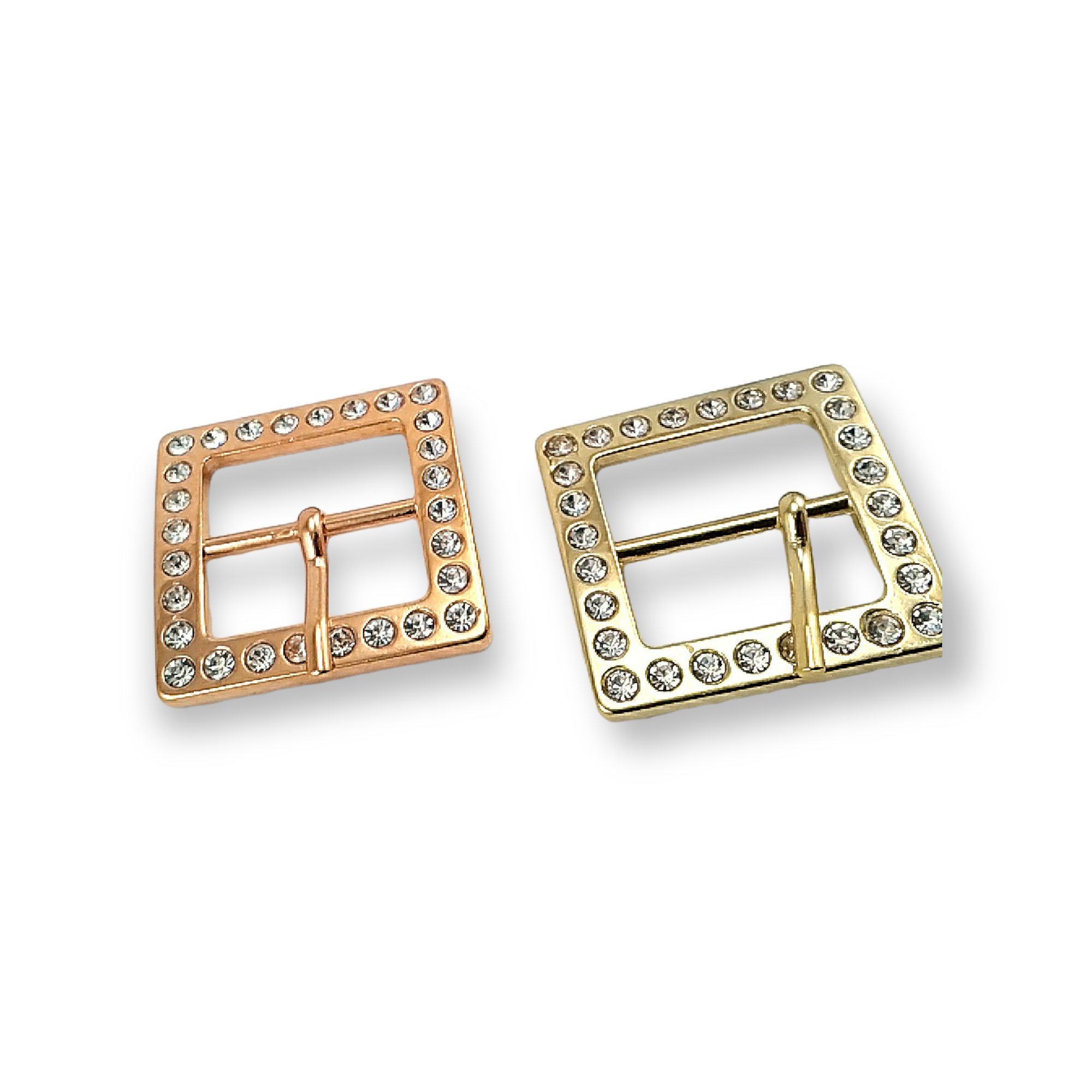 Rhinestone Belt Buckle 25mm Center Bar Belt Buckle E 04