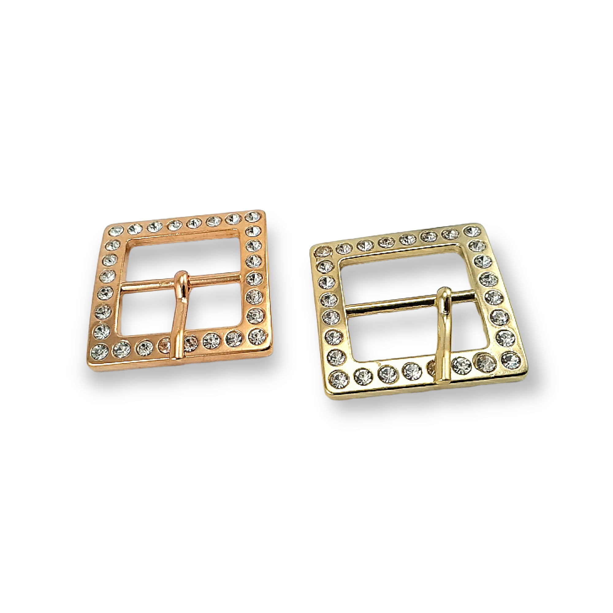 Rhinestone Belt Buckle 25mm Center Bar Belt Buckle E 04