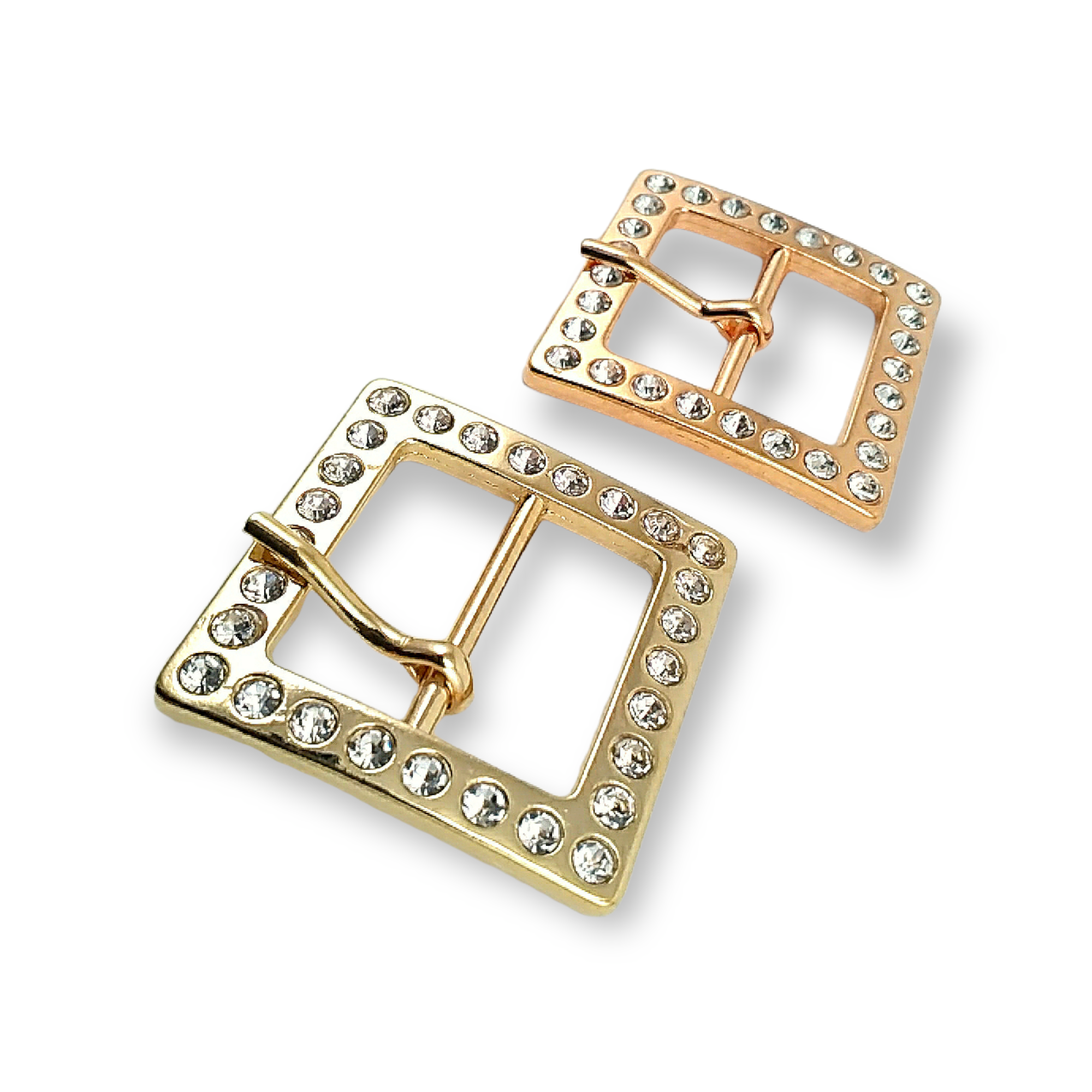 Rhinestone Belt Buckle 25mm Center Bar Belt Buckle E 04