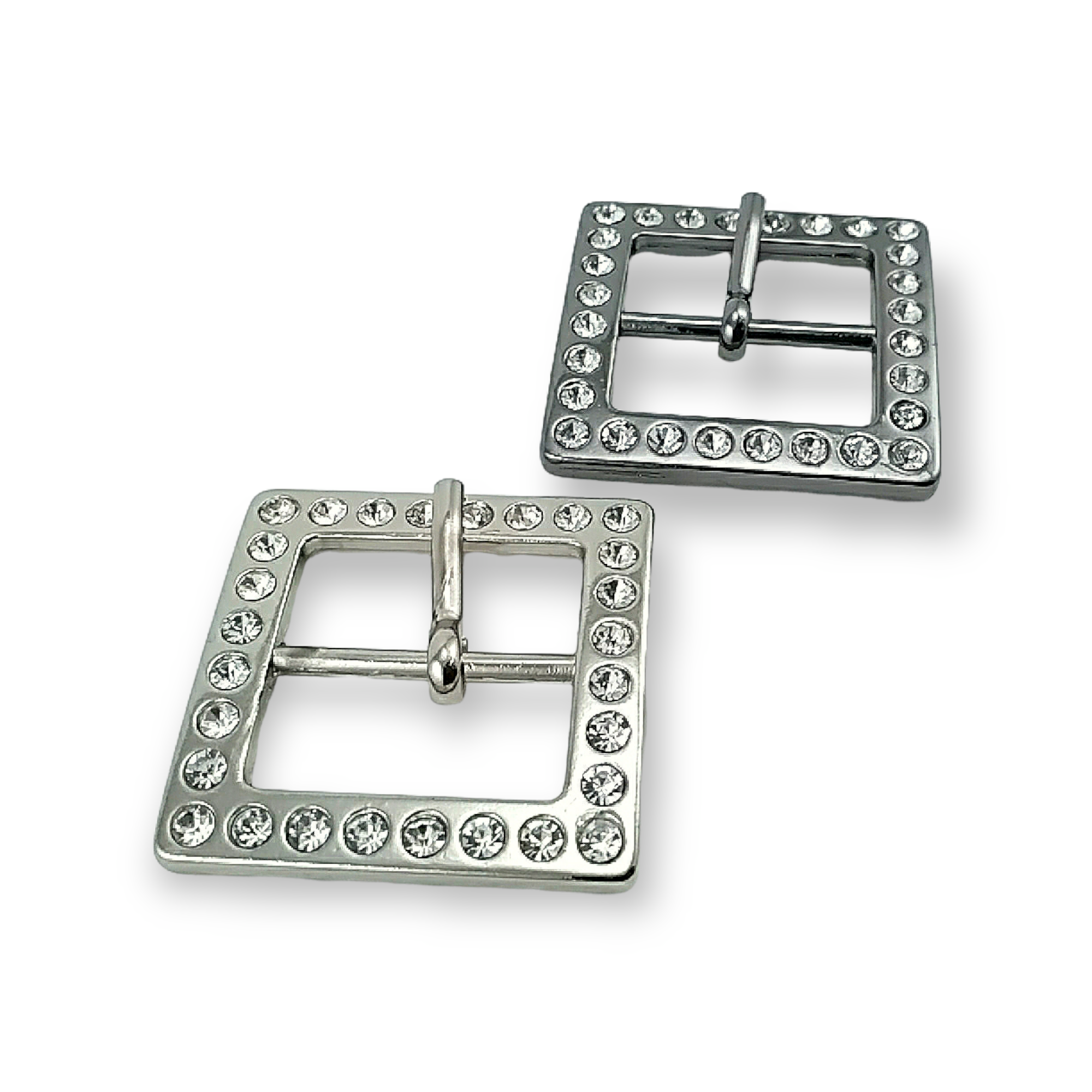 Rhinestone Belt Buckle 25mm Center Bar Belt Buckle E 04