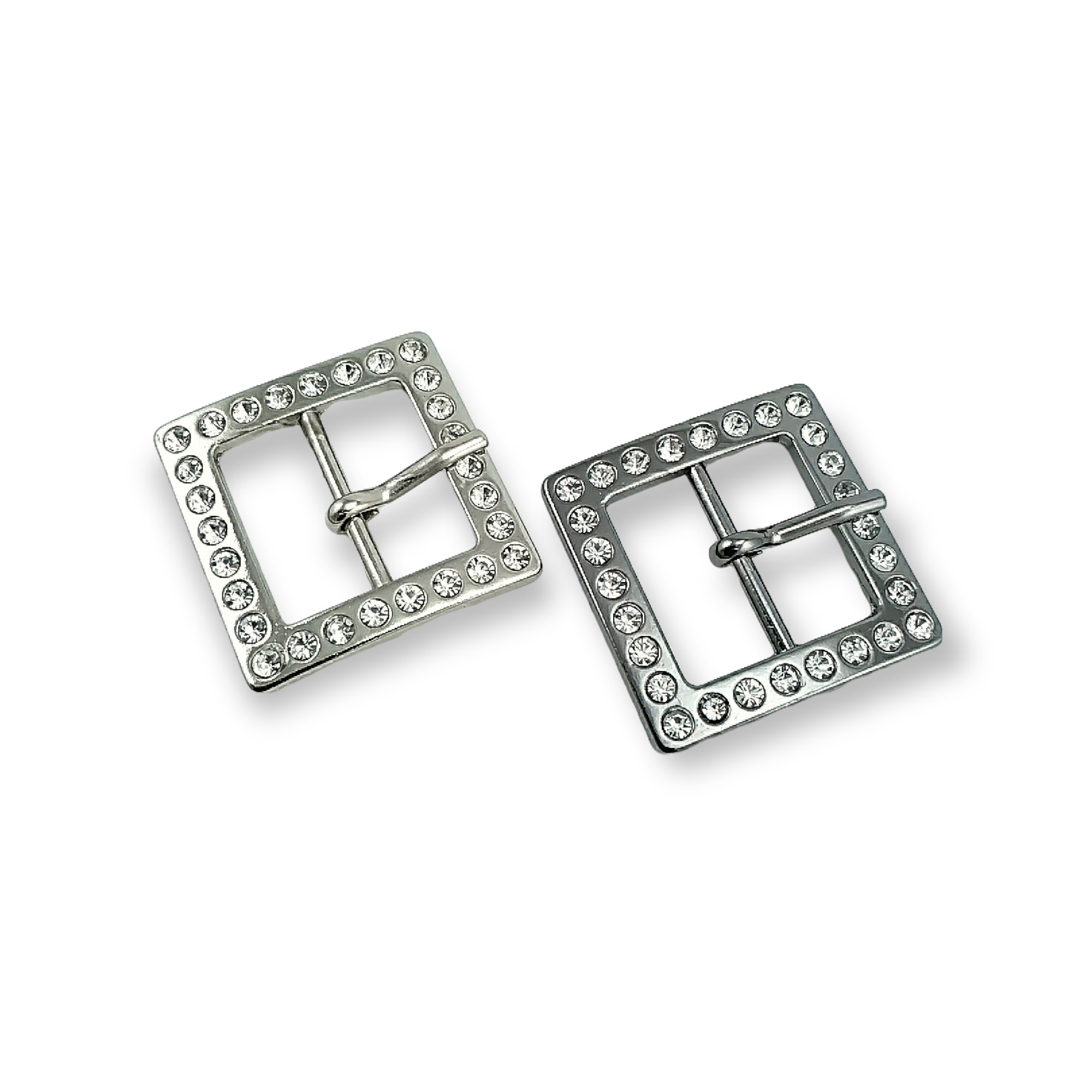 Rhinestone Belt Buckle 25mm Center Bar Belt Buckle E 04