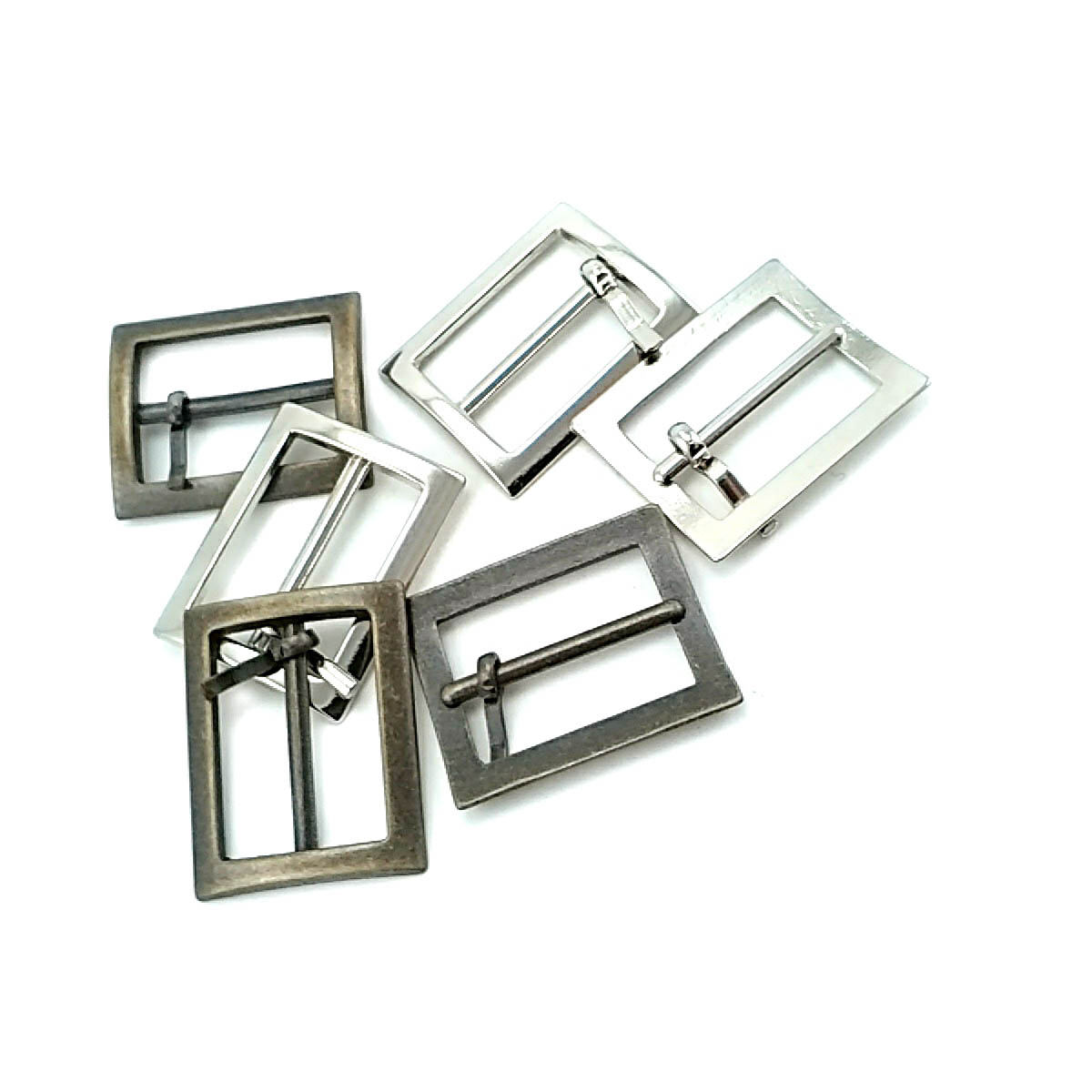 Square Center Bar 2.5 cm Buckle Bag and Belt Buckle E 1020