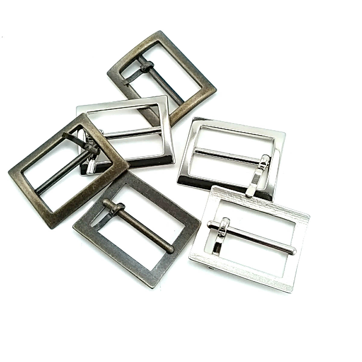 Square Center Bar 2.5 cm Buckle Bag and Belt Buckle E 1020