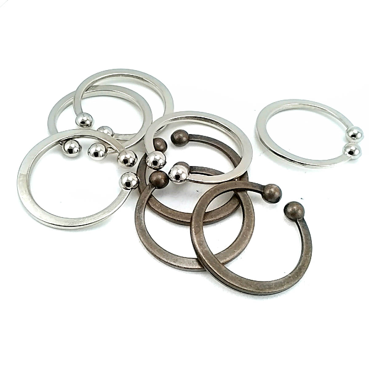 3 cm Halka Toka - Pirsing Toka - Ucu Toplu Halka Toka E 1189