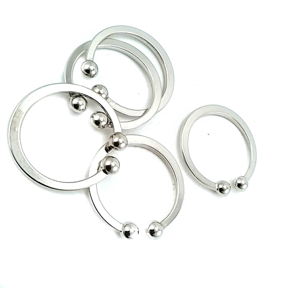 3 cm Halka Toka - Pirsing Toka - Ucu Toplu Halka Toka E 1189
