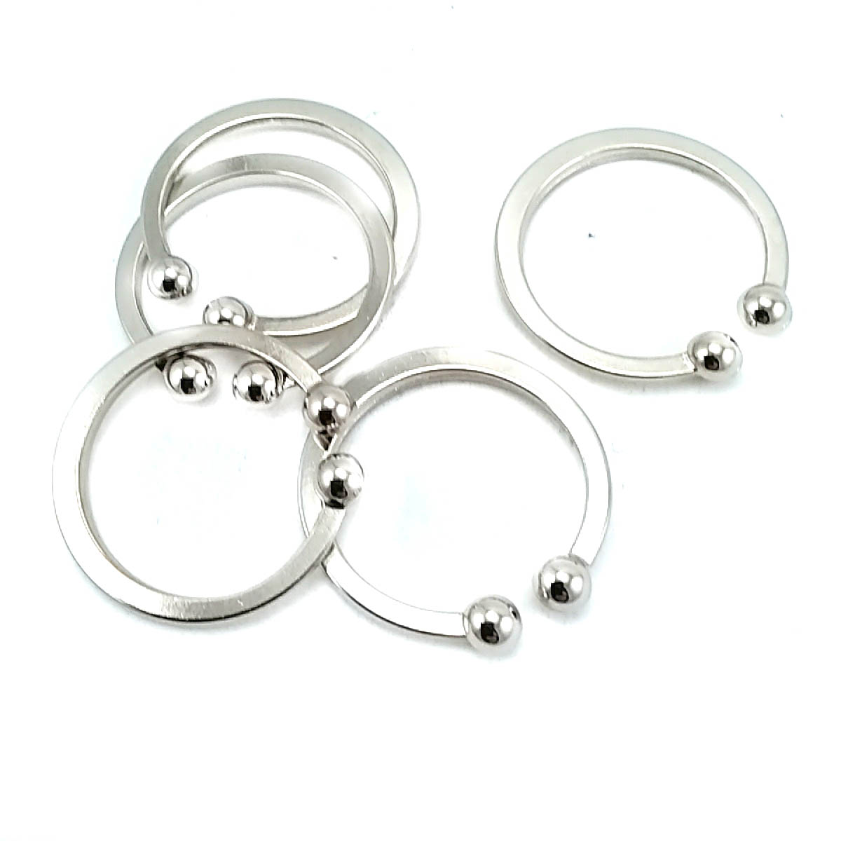 3 cm Halka Toka - Pirsing Toka - Ucu Toplu Halka Toka E 1189