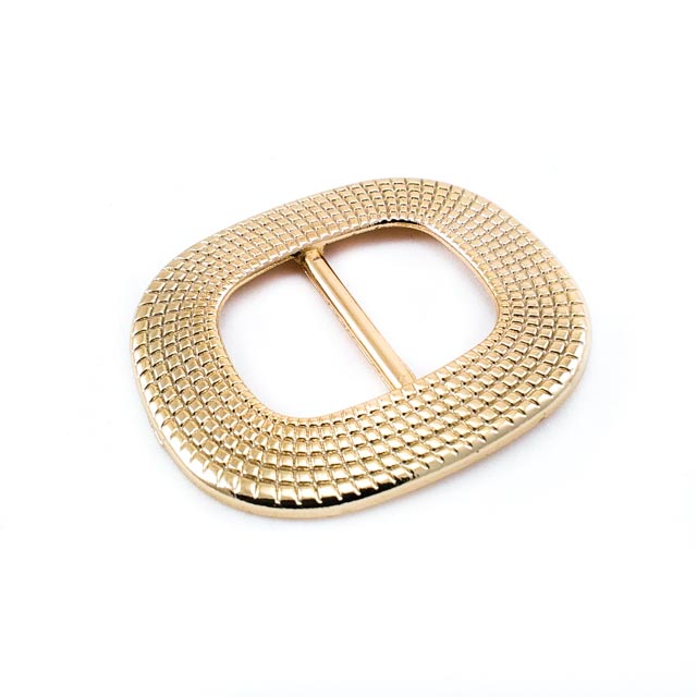 Oval and Patterned Belt Buckle 23 mm E 169