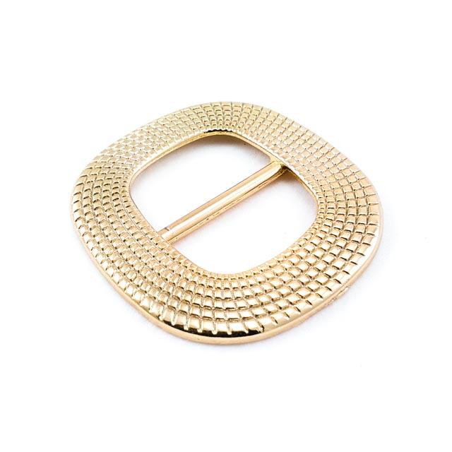 Oval and Patterned Belt Buckle 23 mm E 169