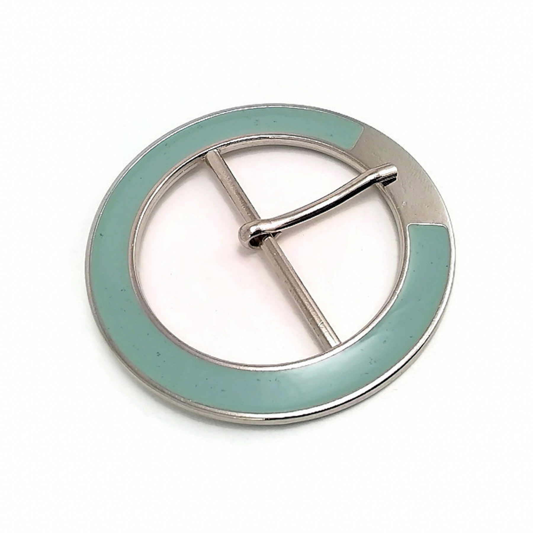 Oval Buckle 5 cm Enamel Pastel Color Oval Center Bar Buckle E 724