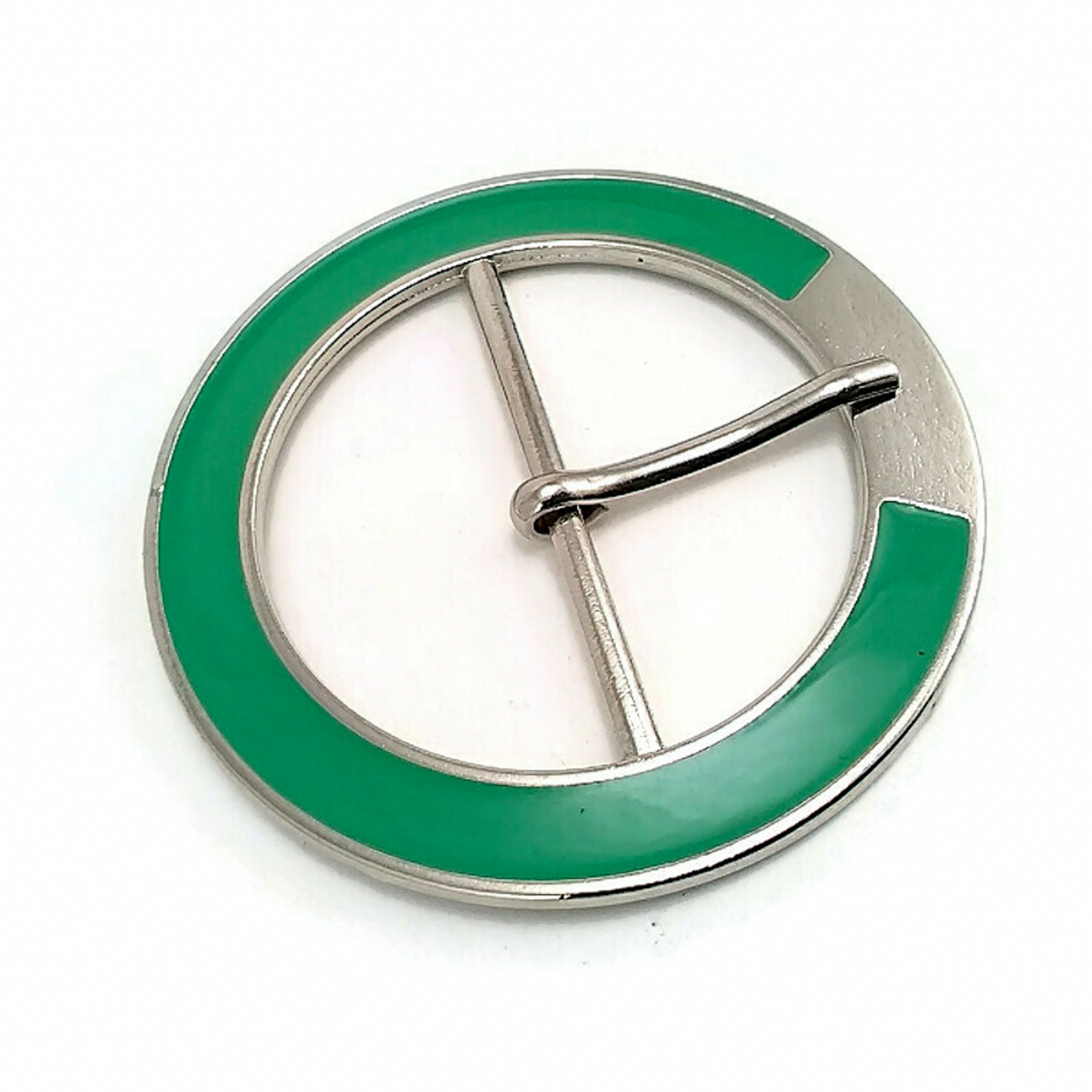 Oval Buckle 5 cm Enamel Pastel Color Oval Center Bar Buckle E 724