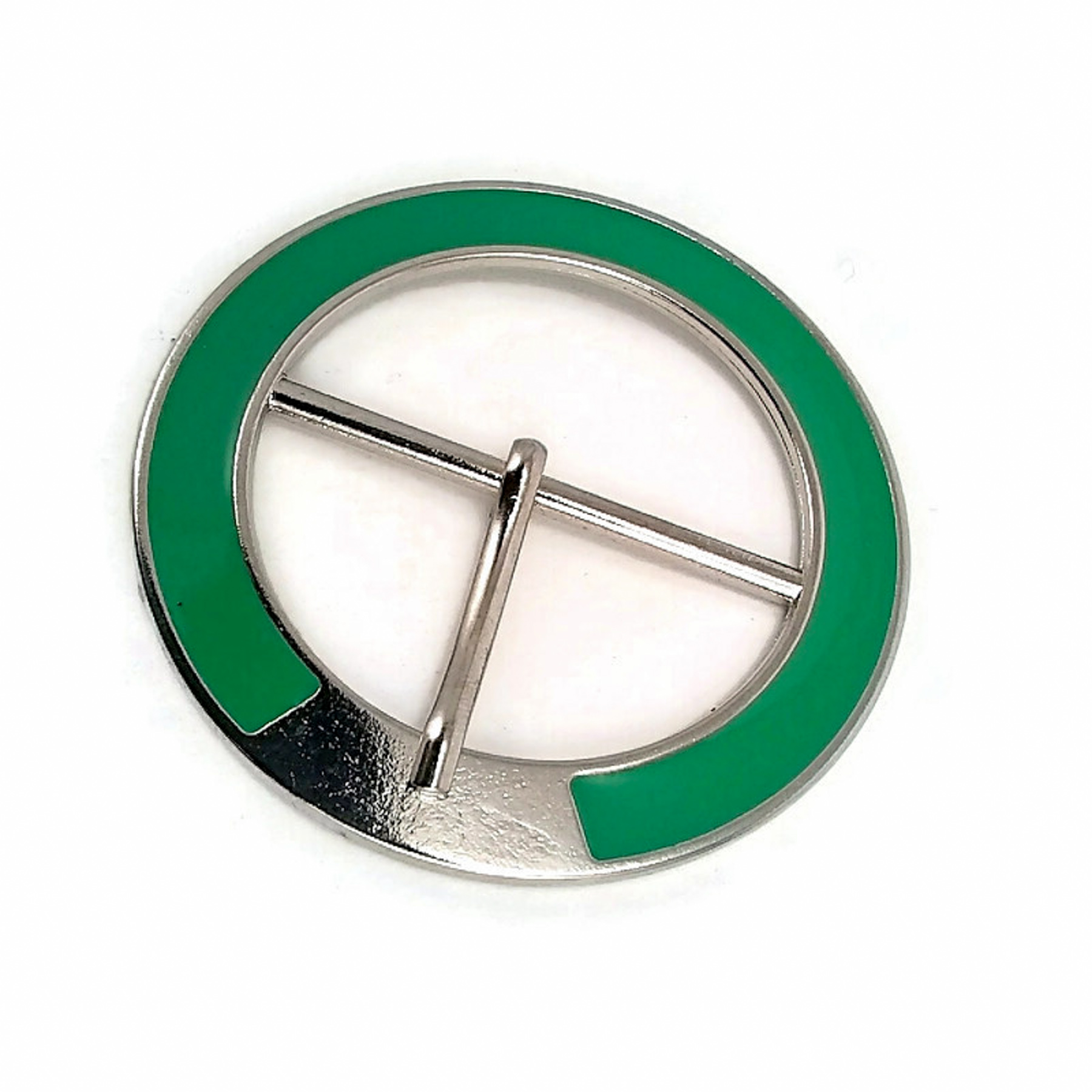 Oval Buckle 5 cm Enamel Pastel Color Oval Center Bar Buckle E 724